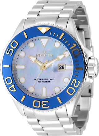 Invicta Grand Diver 49157 Herenhorloge - Quartz Uurwerk - Roestvrij Staal met Parelmoer Wijzerplaat - 52 mm