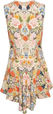 Alexander McQueen Top met bloemenprint - Oranje