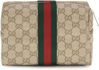 Gucci Neceser GG Supreme Canvas - Bags - Mujer - Beige - ONE SIZE