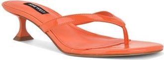 Nine West Cruise Kitten Heel Flip Flop in Orange at Nordstrom, Size 8.5