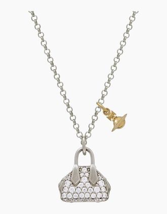 Vivienne Westwood Womens Yasmine Pendant Necklace Silver - Size: OS