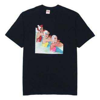 SUPREME SS18 Swimmers Tee Black Printing Short Sleeve Unisex SUP-SS18-496