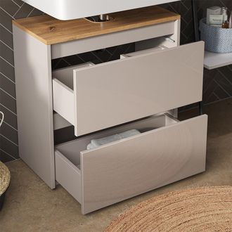 Vicco Mueble Bajo Lavabo Majest, Cachemira/artesanal, 60.1 X 62 Cm Con 2 Cajones, Vicco