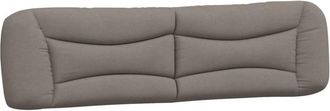 vidaXL Cabecero De Cama Acolchado Tela Gris Taupe 200 Cm Vidaxl