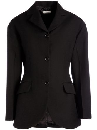 Bally Wollen jack met getailleerde taille - Zwart