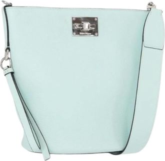 Ferragamo Pre-owned Bucket Bags, female, Blue, Size: ONE SIZE Pre-owned Leather Bucket Bag