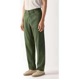 Ermenegildo Zegna Slim Fit Jeans in Pine Green at Nordstrom, Size 34
