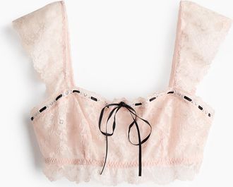 H&M Bandeau-BH aus Spitze - Orange