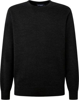 Hackett Truien & Vesten, Heren, Zwart, M, Herringbone Jacquard Sweater