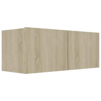 Berkfield Home Classic 4 Piece TV Cabinet Set Sonoma Oak Engineered Wood in Light Brown