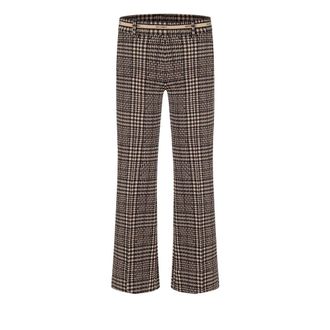 Cambio Francoise Cropped Flared Broeken - Dames - Wijde Broeken - Veelkleurig - 2XL - Broeken