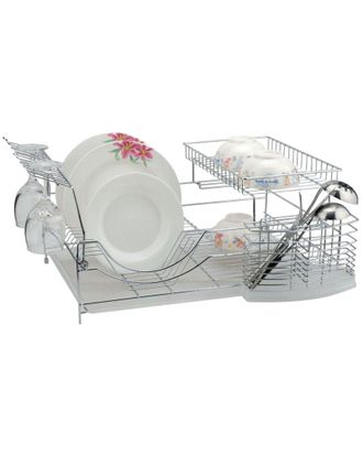 Better Chef 22-Inch 2-Tier Chrome Dish Rack