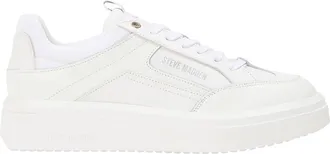 Steve Madden Heren Orlando leren sneakers (Wit)