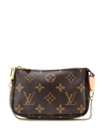 Louis Vuitton Pochette Accessoires Monogram Canvas Mini clutch bag - Bruin