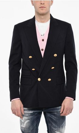 Dsquared2 Giacca a Doppiopetto Con Tasche ad Aletta e Bottoni Effetto taglia 48