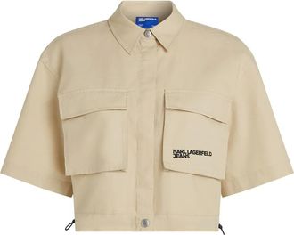 Karl Lagerfeld Camicia con ricamo - Toni neutri