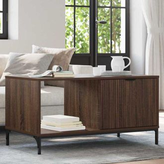 vidaXL vidaXL Tavolino da salotto Rovere marrone 90 x 49 x 46 cm