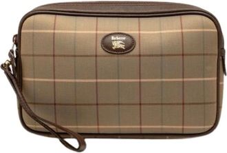 Burberry Pre-owned Vintage Canvas Clutch - - Pre-owned - Donna - Marrone - ONE SIZE