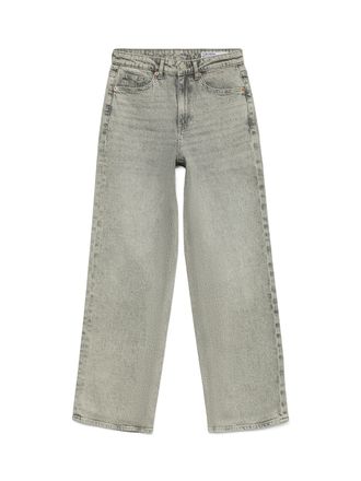 Vero Moda High-waist-Jeans VERO MODA VMTESSA HR WIDE JEANS RA207 GA NOOS, Damen, Gr. 31, L&auml;nge 30, light grau denim, Denim/Jeans, Obermaterial: 99% Baumwolle, 1