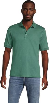Lands End Short Sleeve Cotton Supima Polo Shirt in Mineral Aqua at Nordstrom, Size Xx-Large