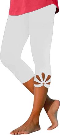 Generic Body Sculpt Leggings Leggings with Pockets Women S Fashionable and Casual High Waist Hollow Yoga Lightweight Comfortable Seven Point Pants Solid Color