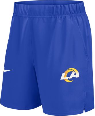 Nike Los Angeles Rams Blitz Victory Mens Nike Mens Dri-FIT NFL Shorts in Blue | 01NA4NP95-DFM