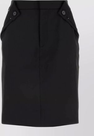 Coperni black midi skirt