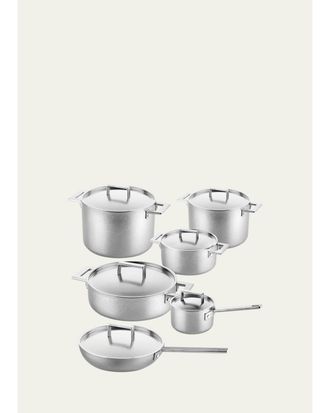 Mepra Attiva Pewter 12-Piece Cookware Set