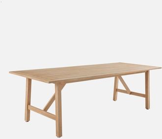 Sweeek Mesa De Jard&iacute;n De Madera De Eucalipto De 8 Plazas