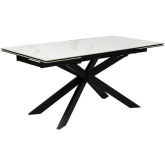 Atmosphera Atmosphera - Tavolo da pranzo allungabile boot bianco 160x90x76cm cr&eacute;ateur dint&eacute;rieur