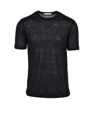 Cruciani Linen T-shirt - Black