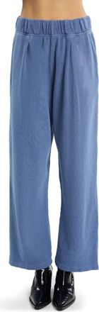 Les Tien Penny Pleated Pant In Washed Periwinkle