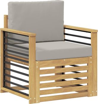 vidaXL Conjunto De Sof&aacute;s De Exterior Poli&eacute;ster Blanco Vidaxl