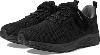 Propét Tour Knit FX Mens Walking Shoes Black : 10.5 X (3E), Rubber