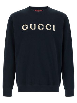 Gucci Blue Cotton Mens Sweatshirt