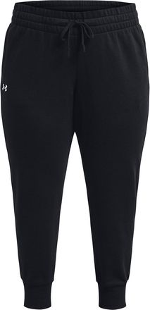 Under Armour Womens Rival Fleece Joggers Black/White 4XL