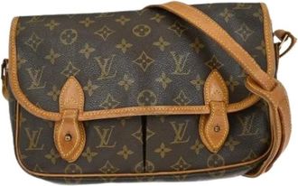 Louis Vuitton Pre-owned Cross Body Bags, female, Brown, Size: ONE SIZE Pre-owned Vintage Canvas Cross Body Bag