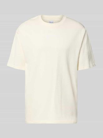 Karl Kani T-Shirt mit Label-Stitching und Rundhalsausschnitt in Offwhite, Gr&ouml;&szlig;e XXL