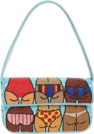 Staud Tommy Beaded Shoulder Bag in Beach Bums at Nordstrom