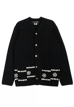 Comme Des Gar&ccedil;ons Womens Homme Plus Button Cardigan In Black