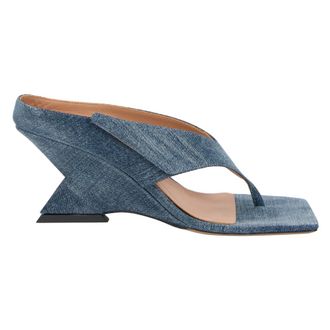 The Attico Dames, Schoenen, Blauw, Maat: 40 EU Katoen