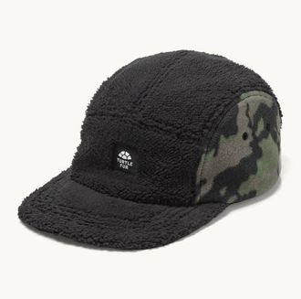Turtle Fur Fleece Art 5-Panel Hat in Woodland Camo at Nordstrom