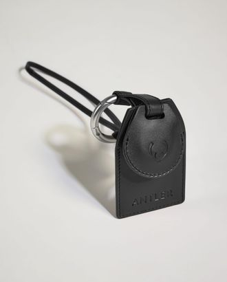 Antler Heritage Airtag Holder & Luggage Tag In Black