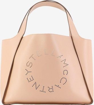 Stella McCartney Shopper aus Kunstleder Stella Logo