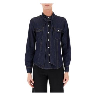 Liu Jo Denim overhemd - Dames - Blouses & Shirts - Blauw - Maat: S Denim