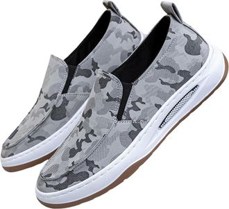 Generic Summer On Canvas Sneakers are Lightweight Comfortable and Stylish for Work. High Top Shoes for Men Casual (Grey, 7.5)