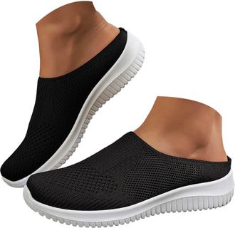 Generic Orthopedic Shoes for Women,Women Comfy Orthopedic Walking Shoes Womens Lightweight Slip-On Knitted Sneakers Comfortable Fashion Flat Walking Shoes Bre