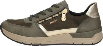 Rieker Sneakers Laag - Dames - Sneakers - Groen - 39 EU - Schoenen