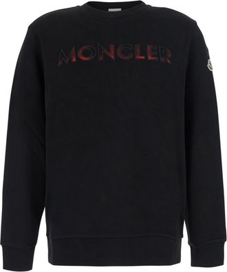 Moncler Black Crew Neck Sweatshirt