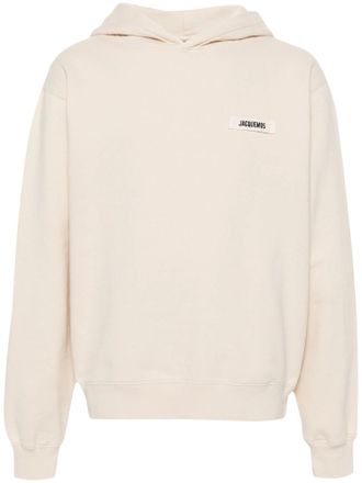 Jacquemus Beige Cotton Grosgrain Hoodie
